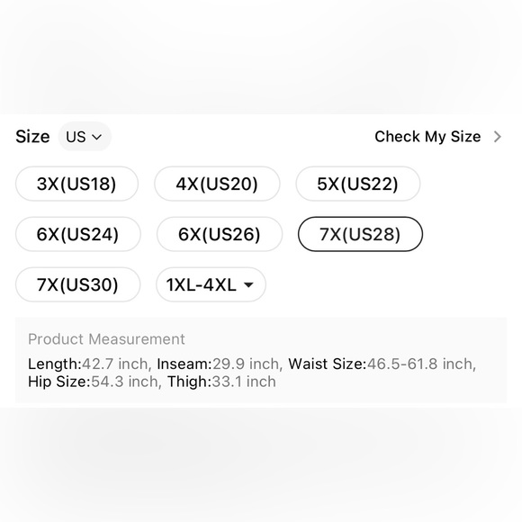 SHEIN Curve+ sz 28 Black Flare Leg Pants EUC - Picture 9 of 10